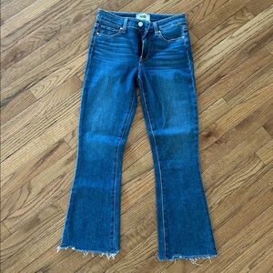 PAIGE Colette Crop Flare Denim NWOT